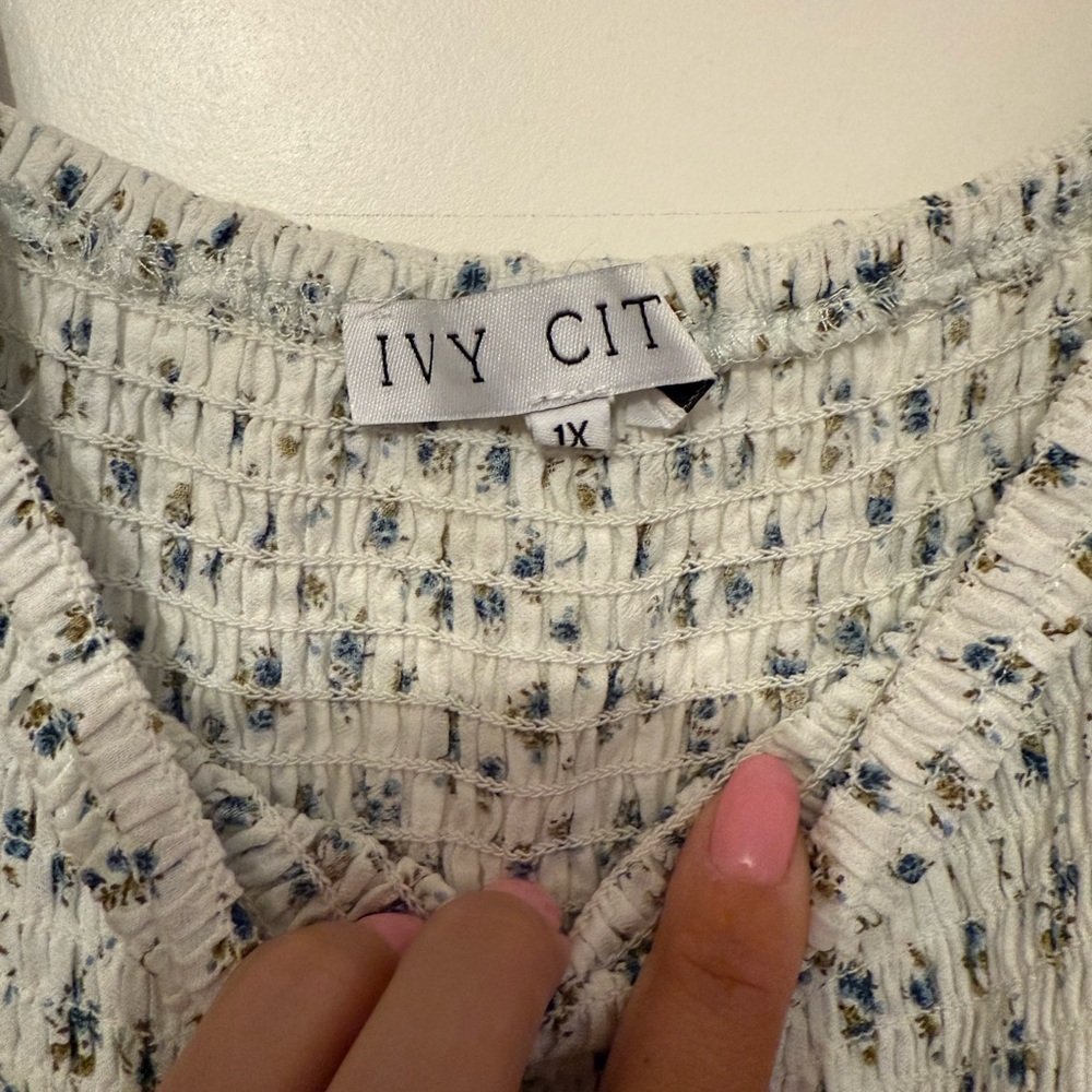 Ivy City Co Short Madeline Dress Blue - Picture 4 of 7